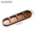 Wooden Snack Tray Handcrafted Wooden Serving Tray with Divided Compartments for Snacks Appetizers Perfect for Everyday Use in Asia Multi-compartment Serving Tray. 