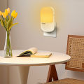 Energy Saving Night Light Plug-in LED Feeding Socket Lamp Indoor Lighting Bedroom Night Bedside Lamp US Two-color Lamp 1Pcs. 