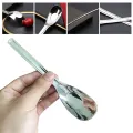 410/316 Stainless Steel Yuanbao Spoon Deepened Soup Spoon Children Spoon Cute Baby Rice Spoons Home Kitchen Tableware S/L Size. 