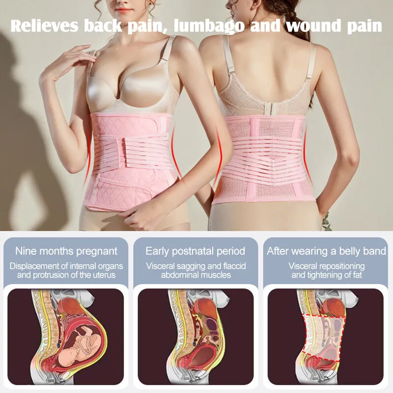 Believesinkinte Postpartum Belly Wrap Mommy Tummy Belt PostPartum