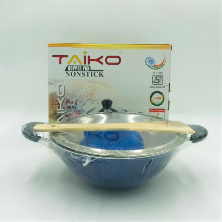 Taiko%20Non-Stick%20Hopper%20Pan%20with%20FREE%20Scrubber%20&%20Wooden%20Saputula%20-%20Image%204