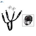 Hockey Chin Strap Lightweight Detachable Adjustable Black Chinstrap for Ice Hockey. 