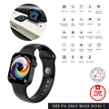 T500+ Plus Series 7 44MM Infinity Screen for Touchscreen Receive or Cancel Calling with Daily Activity Tracker Heart Rate Sensor Smart Watch -Black. 
