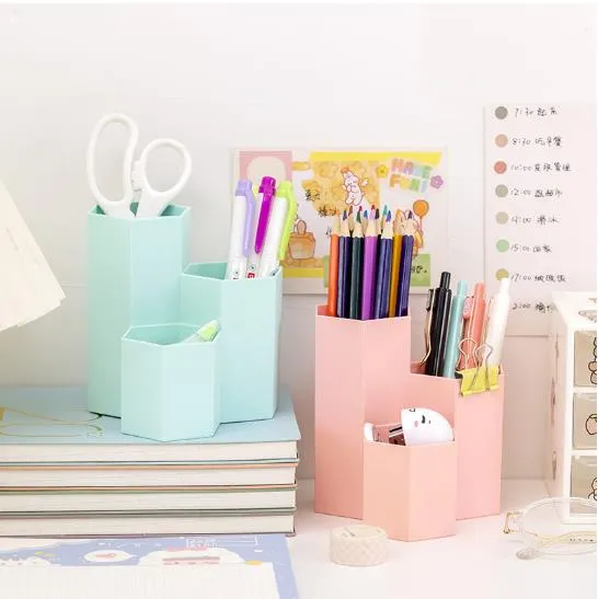 Hexagon%20pen%20holder%20creative%20fashion%20cute%20storage%20box%20desktop%20honeycomb%20storage%20box%20cosmetic%20plastic%20pen%20barrel%20female%20-%20Image%203