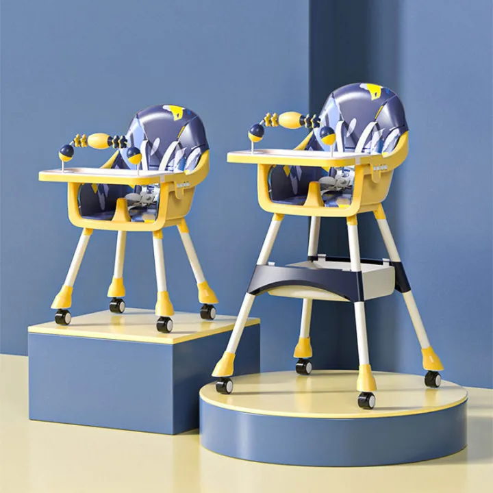 Babies%20Luxury%20Baby%20Chair%20%7C%20Custom%20Collapsible%20High%20Chair%20Baby%20Feeding%20%7C%20Plastic%20and%20Steel%20Pipe%20Plastic%2066*61*92cm%20%7C%20KIDOZE%20%7C%20-%20Image%204