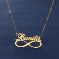 Personalized Infinity Name Necklaces For Women Love Jewelry Stainless Steel Couple Necklace Wedding Gifts Nameplate Accessories. 