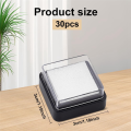 30PCS Empty Blank Ink Pad No Ink Mini Thumbprint Sponge Ink Stamp Pad. 