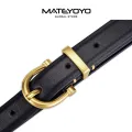 MATEYOYO Women's Belt Leather Belt Ladies Skinny Belt Women's All-Match Belt Fashion Casual Thin Belt Waist Belt with Zinc Alloy Buckle for Jeans Pants. 