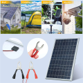3X 12V Solar Panel Kit Complete 30W Portable Outdoor Rechargeable Solar Cell Generator for Home. 