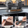 USB Car Fan DC Brushless Motor Dual Head 130cm Cable Powerful Airflow Dashboard Fan for Dashboard. 