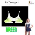 Non padded Bra School Bra Cotton Underwear Teenagers Brassier Girls Lingerie Super Comfortable Student Bra Green. 