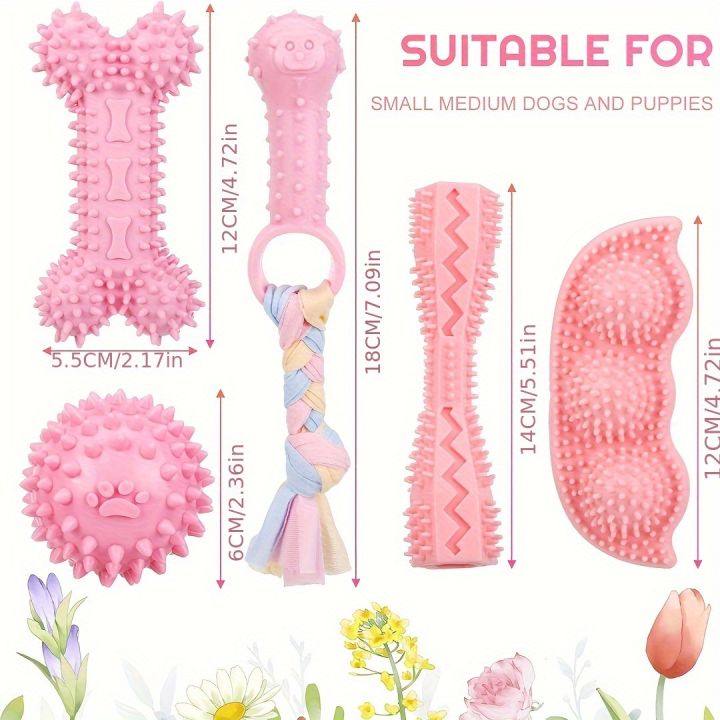 5-piece%20set%20of%20small%20dog%20teeth%20grinding%20toys,%20soft%20rubber%20cute%20pink%20dog%20toys,%20teeth%20cleaning%20toys,%20soft%20rubber%20rope%20dog%20toys,%20fu%20-%20Image%202