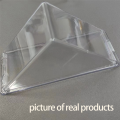 Nullmul Triangle Sandwich Container Triangle Clear Plastic Sandwich Container with Lid To-Go Containers for Cheese 1Pcs. 