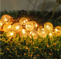 Outdoor Manor decorative lights String Solar LED lights string bubble bulbs Party lights string Christmas decorative lights. 
