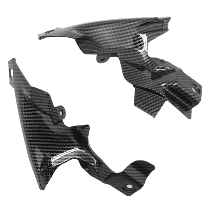 1Pair Motorcycle Part Ram Air Intake Tube Duct Cover Trim Carbon Fiber ...