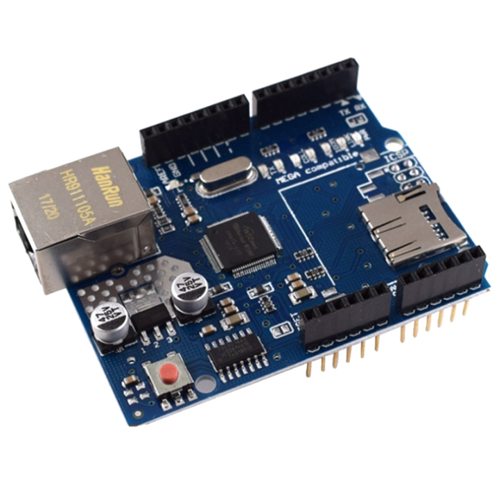 1 Piece W5100 Network Expansion Board SD Card Slot Network Expansion ...