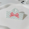 100Pcs Foldable Packaging Paper Cards Bow Cards For Handmade Jewelry Retail Hang Tag Flowers Display Cardboard YULING. 