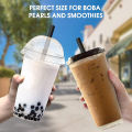 Large Plastic Drinking Straws Long Boba Bubble Tea Straw Set For Drinks Individually Packed Drinkware Bar Accessories. 