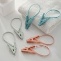[Random Color] 1Pc Multifunctional Windproof Fixed Strong Plastic Clothespin With Rope / Household Drying Clothes Clip Quilt Retaining Pegs / Travel Portable Powerful Non-slip Socks Clip / Small Plastic Clothes Drying Clip / Bag Sealing Clip. 
