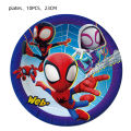 Spidey And His Amazing Friends Party Decoration Spiderman Birthday Theme Tableware Paper Plates Balloons Baby Shower. 