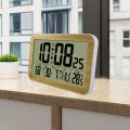 Large Screen Digital Wall Clock Home Electronic Wall Clock Student Electronic Alarm Clock Digital Display Desk Clock B. 