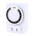 24 Hour Plug-in Compact Timer Plug Socket Mini  Saver Mechanical Timer Switch for Indoor Home Appliances Control. 
