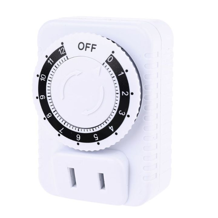 24 Hour Plug-in Compact Timer Plug Socket Mini  Saver Mechanical Timer Switch for Indoor Home Appliances Control