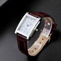 Men's Fashion Square Strap Watch Holiday Gift. 