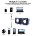 Kisonli V410 3w Multimedia Portable Mini Wired USB Speaker for Pc Computer Laptop. 