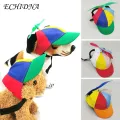 Pet Hat with Propeller Design Pet Hat Colorful Propeller Adorable Sunproof Breathable Dog Baseball Hats Cute Funny Pet Hat. 
