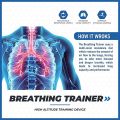 Spirometry Breathing Exercise Device with Adjustable Resistance Boost Lung Capacity Abdominal Strength Device o2 Lung Trainer. 