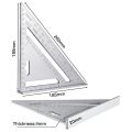 Triangle Ruler 7inch Aluminum Alloy Angle Protractor Speed Metric Square Measuring Ruler For Building Framing Tools Gauges. 