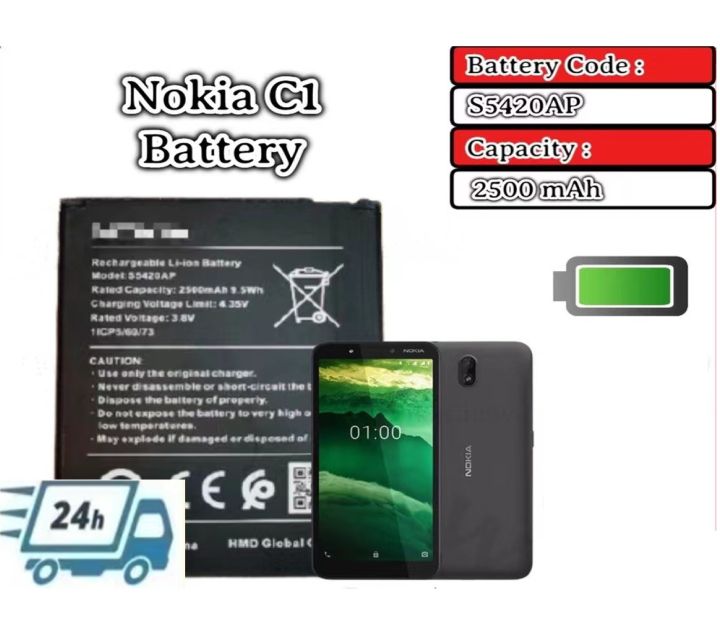 Nokia C1 TA-1165 S5420AP 2500mAh Battery NokiaC1 1165 TA1165 Batery