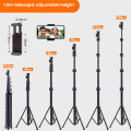 64 Inch Tripod for Cell Phone Camera, Phone Tripod with Remote and Phone Holder, Portable Tripod for Video Recording Easy Install Easy to Use. 