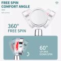 360 degree rotating high pressure boost power shower water saving stop button rainfall shower head with fan. 