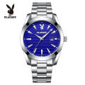 PLAYBOY Men's Watch Waterproof 2023 Latest Luminous Quartz Movement Stainless Steel Strap Calendar Casual Business Style 3301. 