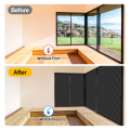 Heat Reduction Privacy Window Film Reusable Black Window Film Uv Static Cling for Bathroom Glass Doors Office. 