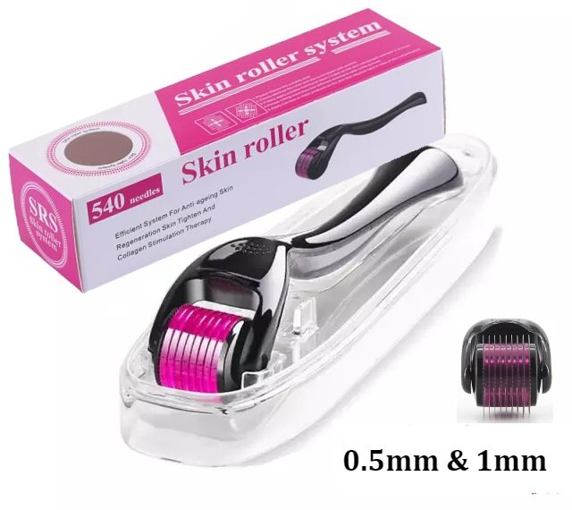 540 Titanium Microneedle Derma Roller/ඩර්මා රෝලර්