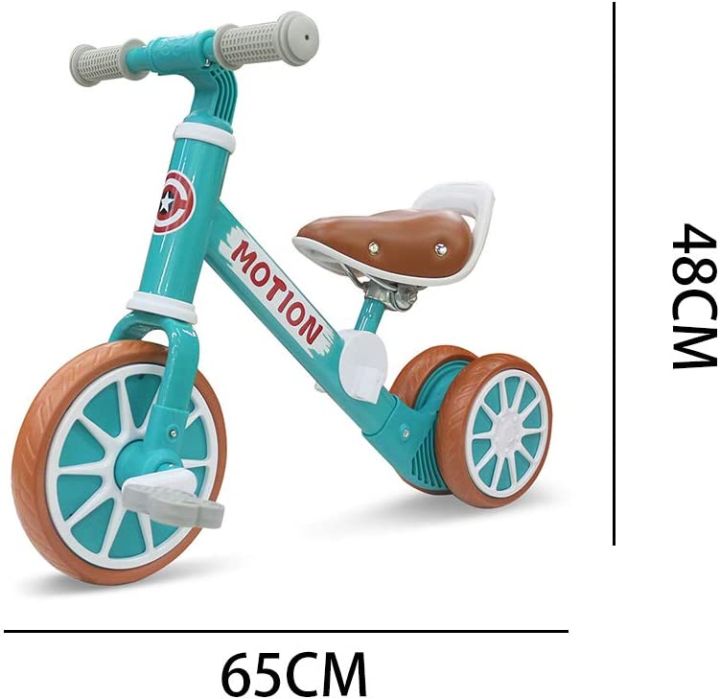 Zuoquan 2 in 1 Children's Balance Bike without Pedals Tricycle Toy, First Baby Balance Bike for Boys Girls, Recommended Age: 12-48 Months, Walking Bike 4 Wheels  INeedz LMH HXJCT116  5079