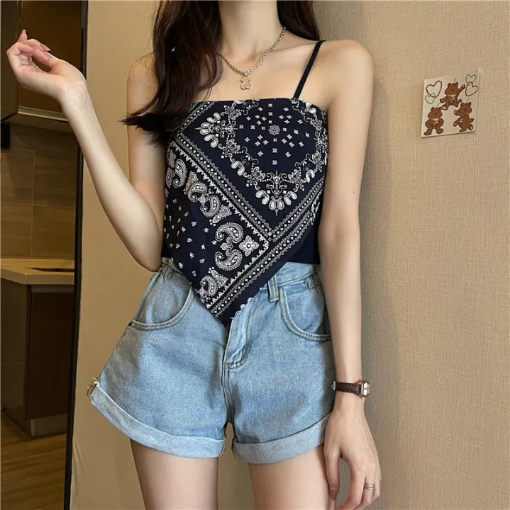 bellylady%20Women%20Cotton%20Spaghetti%20Strap%20Tank%20Tops%20Sexy%20Sleeveless%20Retro%20Printing%20Slim%20Fit%20Vest%20For%20Party%20Club%20-%20Image%2010