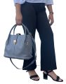 Enmark FlexiCarry Shark Gray Top Handle Ladies Handbag. 