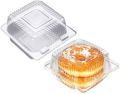 Square Shape 100pc Transparent Donut Holder Disposable Donut Tray Cup Doughnut Cup 100/50/25Pcs Plastic Donut Cup. 