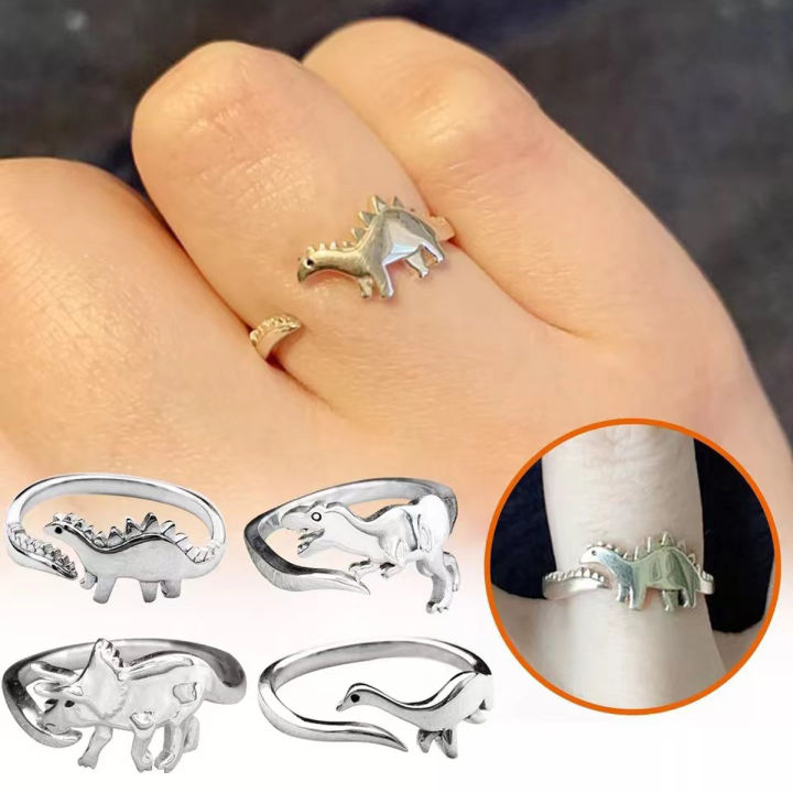 1%20PCS%20Stylish%20Alloy%20Geometric%20Dinosaur%20Opening%20Ring%20For%20Boys%20And%20Girls%20Friendship%20Set%20Ring%20-%20Image%202