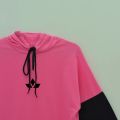 Women/ Ladies Loose-Fitting / Over-Sized Hodie T Shirt Long Sleeve Printed Snoopy Lancer Awesome Hoodie High Quality Cotton Fabric Cotton Fabric Hoodie / Jacket In Pink Colors. 