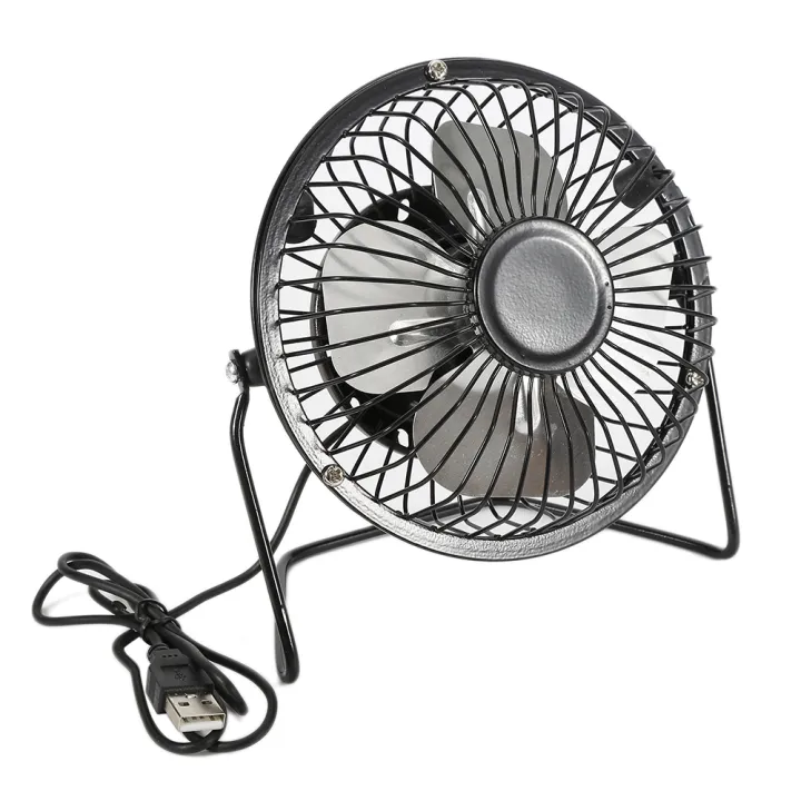 Mini USB Desk Fan Desktop Adjustable Tilt Stand Cooling Fan Ultra-quiet ...