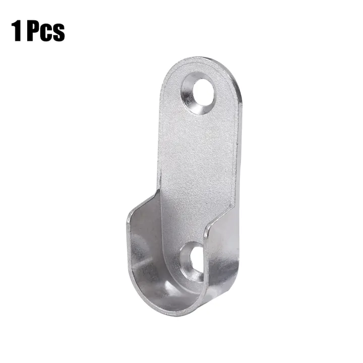 1/10Pcs%20Wardrobe%20Rail%20Hanger%20Rod%20Socket%20Support%20Tube%20Round%20End%20U-Shaped%20Bracket%20Wall%20Mount%20Open%20Flange%20Seat%20Home%20Tools%20-%20Image%209