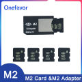 M2 Card with Adapter Memory Stick 512MB 1GB 2GB 4GB 8GB Micro into Memory Stick Pro Duo MS PRO DUO. 