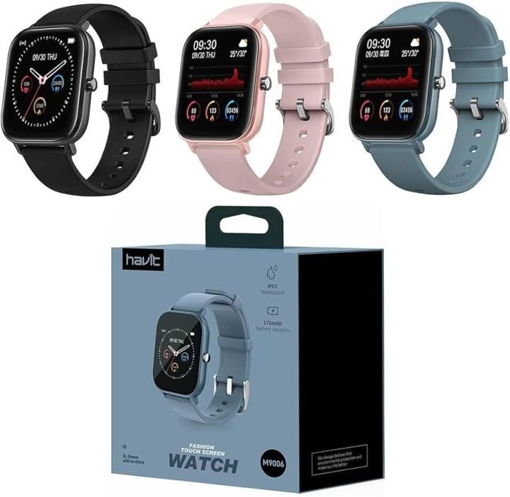 Havit%20M9006%20Smart%20Watch%20With%20BP%20/%20HR%20/%20SPO2%20(%20Free%20Screen%20Protector%20)%20-%20Image%203