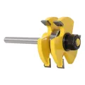 2Pcs 3-Teeth Tongue Groove Joint Assembly Router Bit Set Woodwork Cutting Tool. 