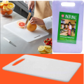 Vegetable Cutting Board Chopping Board Large  Plastic (White Pack of 1). 